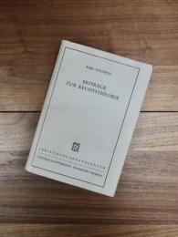 BEITRÄGE ZUR RECHTSTHEORIE: JURISTISCHE ABHANDLUNGEN BAND 18