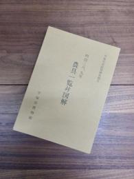 明治38、9年 平塚市史民俗調査報告　農具一覧并図解