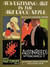 Advertising art in the Art Deco style (アールデコ様式の広告アート)