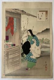 水野年方　三十六佳撰　見世棚