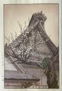 吉田遠志　白梅　木版画