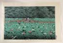 川瀬巴水　芝弁天池　木版画