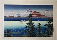 川瀬巴水　日本新八景　巴水木版画８葉、山川秀峰２葉