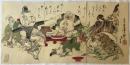 月岡芳年　七福神酒宴の図