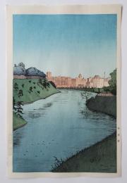 【真作保証】ノエル・ヌエット　弁慶堀　