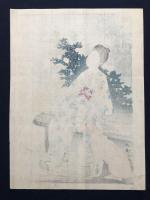 川合玉堂　木版口絵　woodblock kuchie