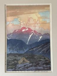 吉田博　日本アルプス十二題　日本アルプス命名１１０年記念　木版画１２枚揃