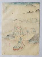 国貞　東海道五十三次之内　見附ノ図　浮世絵