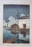 川瀬巴水　雨の牛堀　