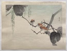 渡辺省亭　木版画３