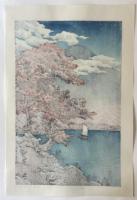 【真作保証】川瀬巴水　日光中禅寺湖