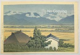 川瀬巴水　長野県稲荷山