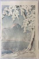 川瀬巴水　富士の雪晴(田子の浦)