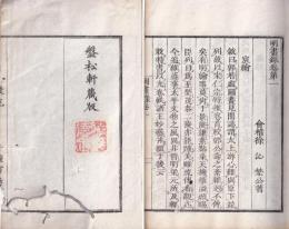 明画録八巻　2冊