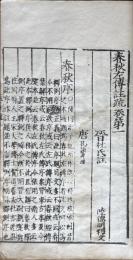 閩本　春秋左伝註疏六十巻　24冊　白棉紙