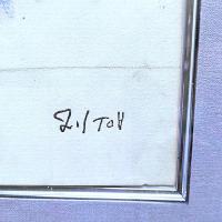 伊藤久三郎肉筆パステル画作品『抽象』