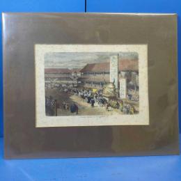 Illustrated Travels スワの誕生日の日本の祭 Japanese Matsuri on Suwas Birthday 19世紀 手彩色 銅版画 イラストレイテッド・トラベル