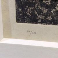 Paul Alex Deschmacker ポール・アレックス・デシュマッカー銅版画 黒いバラ