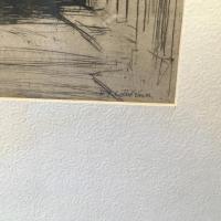 David Young Cameron デイヴィッド・ヤング・キャメロン銅版画 Amboise