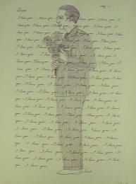 靉嘔サイン入シルクスクリーン『ay-o Love letters = I love you』