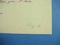 靉嘔サイン入シルクスクリーン『ay-o Love letters = I love you』