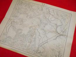 二万分一地図　皇紀2541年測量45年開版　「川崎驛」　参謀本部陸軍部測量局