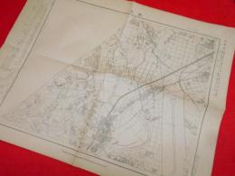一万分一地形図横濱近傍八號　「鶴見」　大日本帝国陸地測量部　大正12年