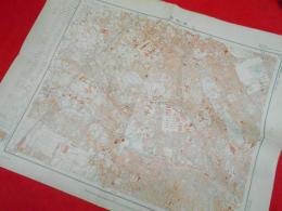 一万分一地形図東京近傍十一號　「早稲田」　大日本帝国陸地測量部　　大正12年