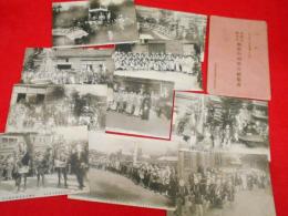 【戦前絵葉書】山形市義光祭　仮装行列実況絵葉書　大正13年10月17日
