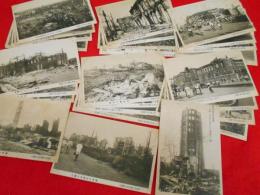 【戦前絵葉書】関東大震災・東京大震火災之實況　30枚(浅草十二階、凌雲閣、内務省、浅草仲見世、警視庁、魚河岸、日本橋、神田小川町、九段坂下、新橋駅、銀座通、三越、白木屋、下谷、神保町、神田橋、上野停車場、吾妻橋、深川、本所、蔵前通、両国国技館、他)