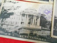 【戦前絵葉書】大正7年8月9日記念印・開道五十年記念北海道博覧会絵葉書　14枚(北極塔、演芸館、土木交通館、水産館、音楽堂、東京館、朝鮮館、駅前アーチ他)