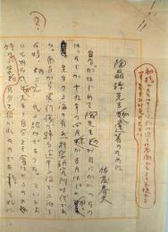 佐藤春夫草稿　「陶晶孫先生が遺著のために」
