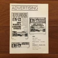 [英]Andy Warhol`s Lonesome Cowboys Exhibitor's press manual