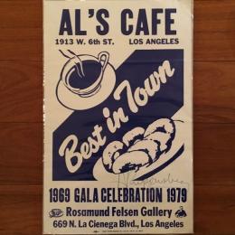 [英]AL's Cafe 1979 スクリーンプリント ポスター サイン入