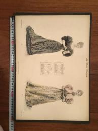 [仏]1890年代銅版彩色ファッションプレート