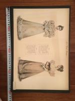 [仏]1890年代銅版彩色ファッションプレート