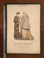 [仏]1890年代銅版彩色ファッションプレート