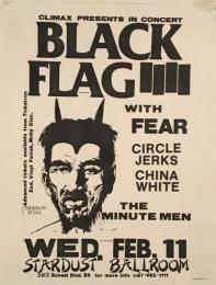 [英]Climax Presents in Concert BLACK FLAG: with FEAR Circle Jerks, China White, The Minutemen