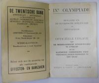 蘭文）１９２８年第９回アムステルダムオリンピック：IX DIE OLYMPISCHE SPELN 1928 AMSTERDAM