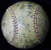 1936年頃職業野球選手寄書サインボール 沢村栄治、景浦将、ジミー堀尾、若林忠志他
