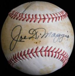 ジョー・ディマジオ、金田正一寄書サインボール
