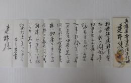 １３代千宗室自筆書簡 ３通一括