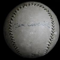 昭和9年来日ベーブ・ルース、レフティー・ゴメス、ジミー・フォックス他寄書サインボール Babe Ruth、Jimmie Foxx、Lefty Gomez、Eric McNair、Rabbit Warstler