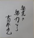 豊田泰光自筆色紙