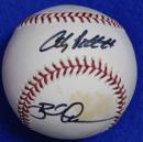 アンディ・ペティット、ブラッド・オースマス自筆サインボール　andy pettitte　Brad Ausmus