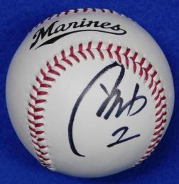 千葉ロッテマリーンズ今岡誠自筆サインボール