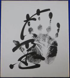 第６２代横綱大乃国手形色紙