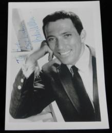 アンディ・ウィリアムズ自筆サイン入写真　Andy Williams