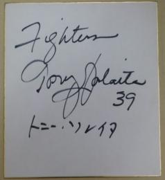 日本ハムファイターズ トニー・ソレイタ自筆サイン色紙