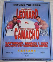 ボクシングポスター：IBCミドル級タイトルマッチ　シュガー・レイ・レナードvsヘクター・カマチョ　1997年